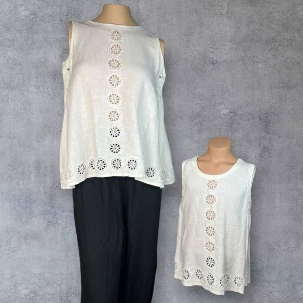 Mommy and Me matching Linen Tops or  Big Sister, Little Sister